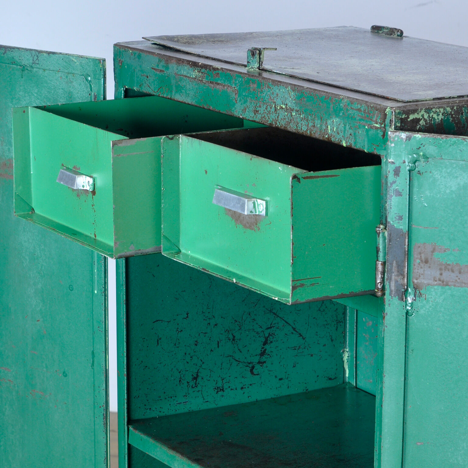 Industrial Iron Cabinet, 1960s