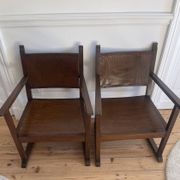 Fauteuils art déco  en bois