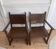 Art Deco wooden armchairs