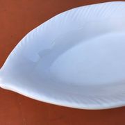 White ceramic serving dish / Fish shape