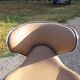 Paire de tabourets de bar vintage chrome et skai