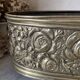 Old repoussé brass planter