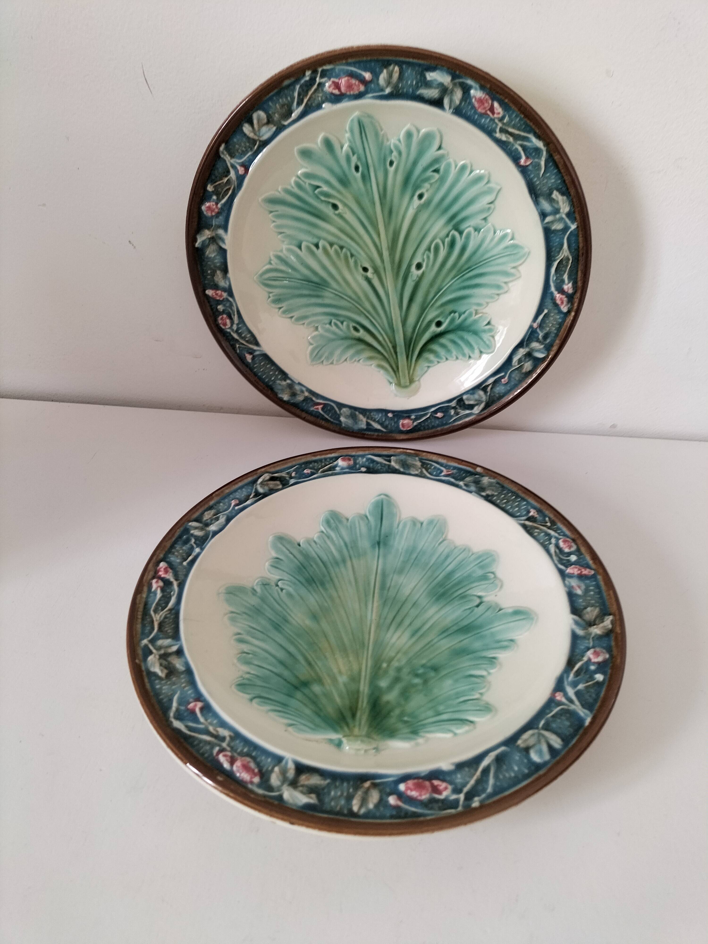 Two Longchamp earthenware plates.