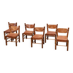 Ensemble de six chaises - brutalistes
