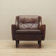 Brown leather armchair, Danish design, 1960s, designer: Edmund Jørgensen
