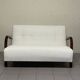 1940s Sofa in Wood and Boucle Fabric, Italian Production
