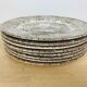 8 plates ironstone brown ironstone iron earth