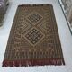 Vintage Berber Wool Carpet Hand-Knotted Antique Tunisian Brown