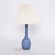 Rare blue Danish Mid-Century table lamp by Esben Klint for Holmegaard