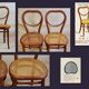 Pair of chairs Thonet No.28 20th end heart shape