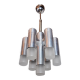 Geometric chandelier, 7 burners, Italy, 1970