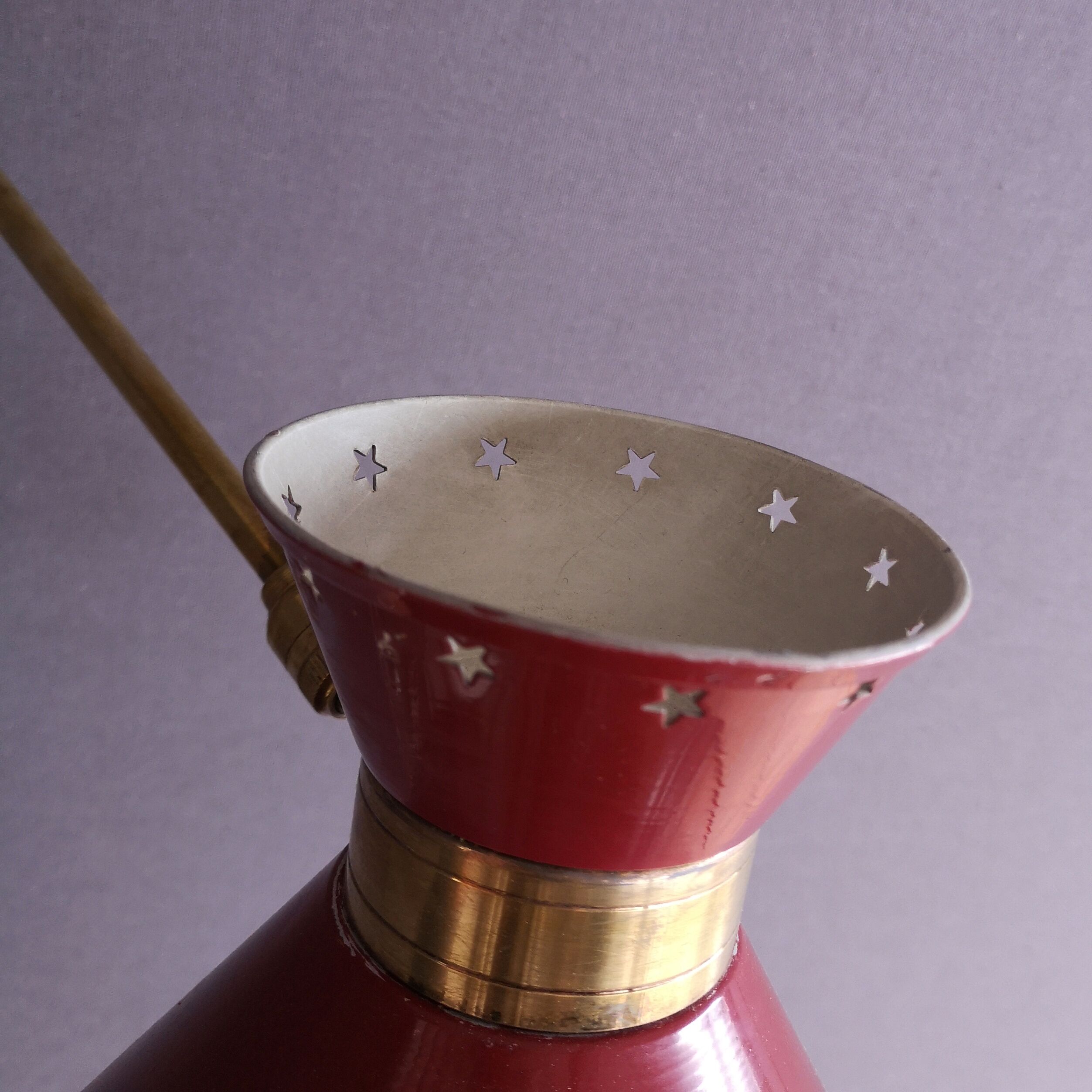 Diabolo wall light by René Mathieu for Lunel