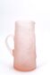 Empoli pale pink glass pitcher, 60s