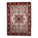 Vintage French Savonnerie wool rug, ivory field & rosace medallion, crimson border, c. 1950s — 202 × 290 cm — 1C1281