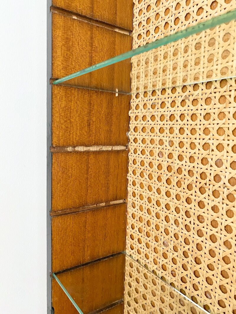 Wooden wall shelf and canning
