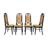 Chairs in bent beech and vienna straw, 1980