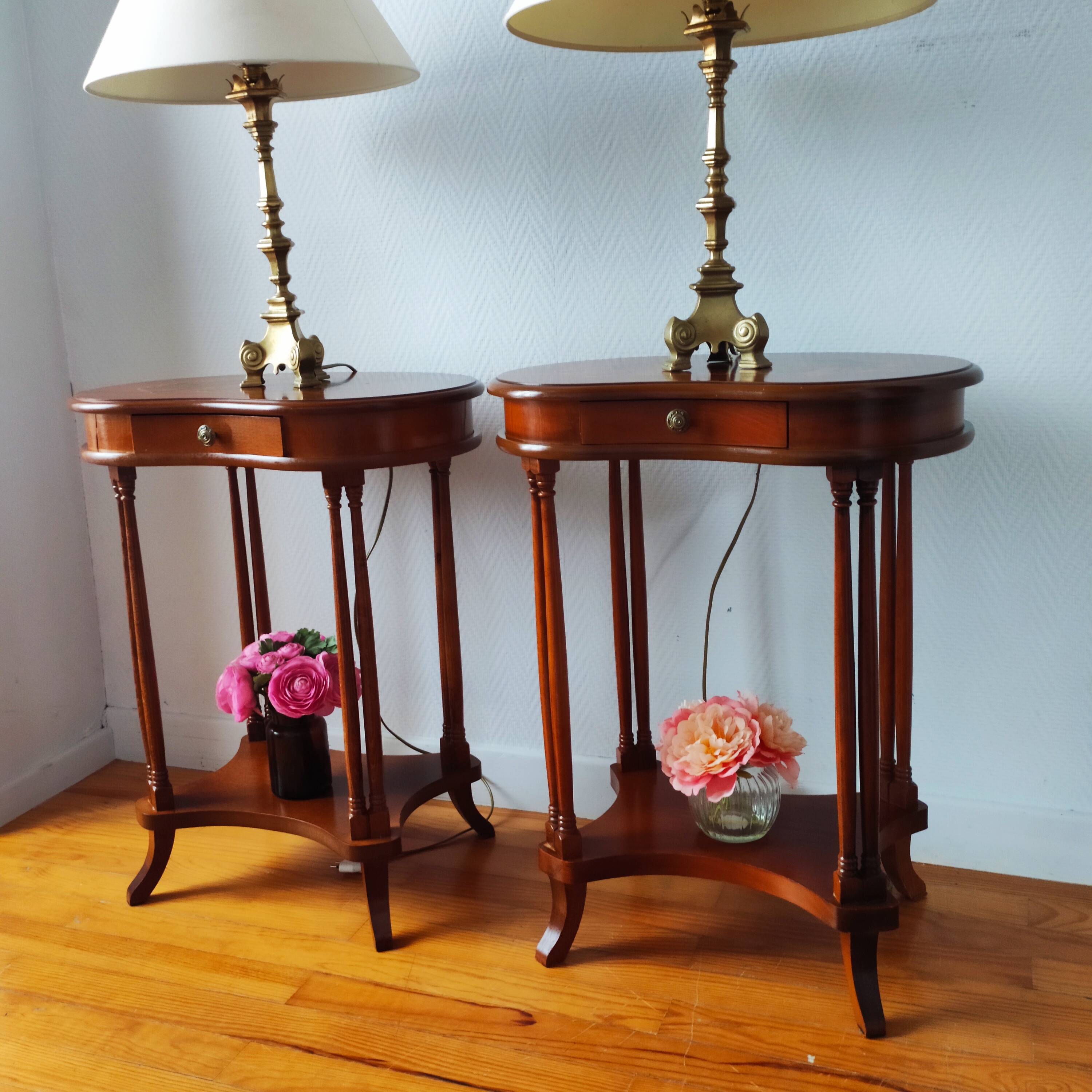 Pair of classic bedside tables.