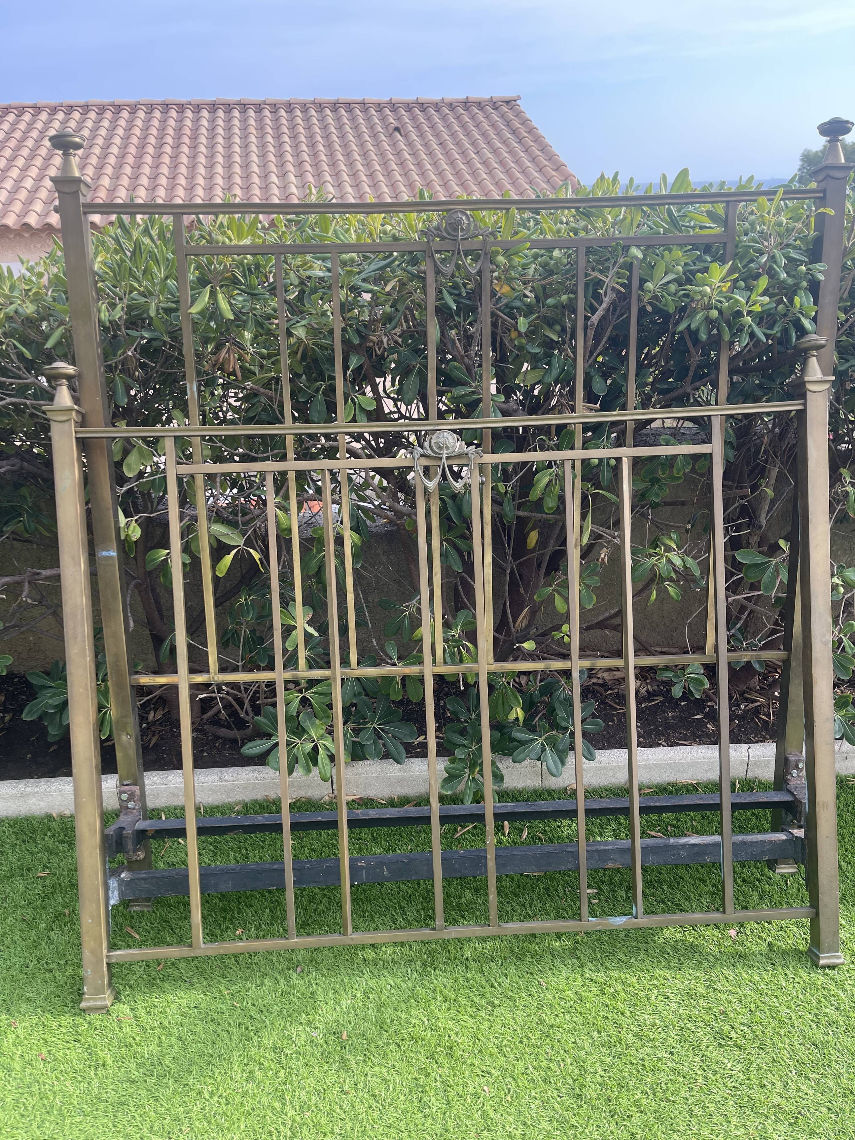 Brass bed