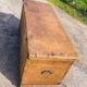 wedding chest in solid fruit wood carved with 2 Menorahs and Hebrew symbol from the 18th century or even before.