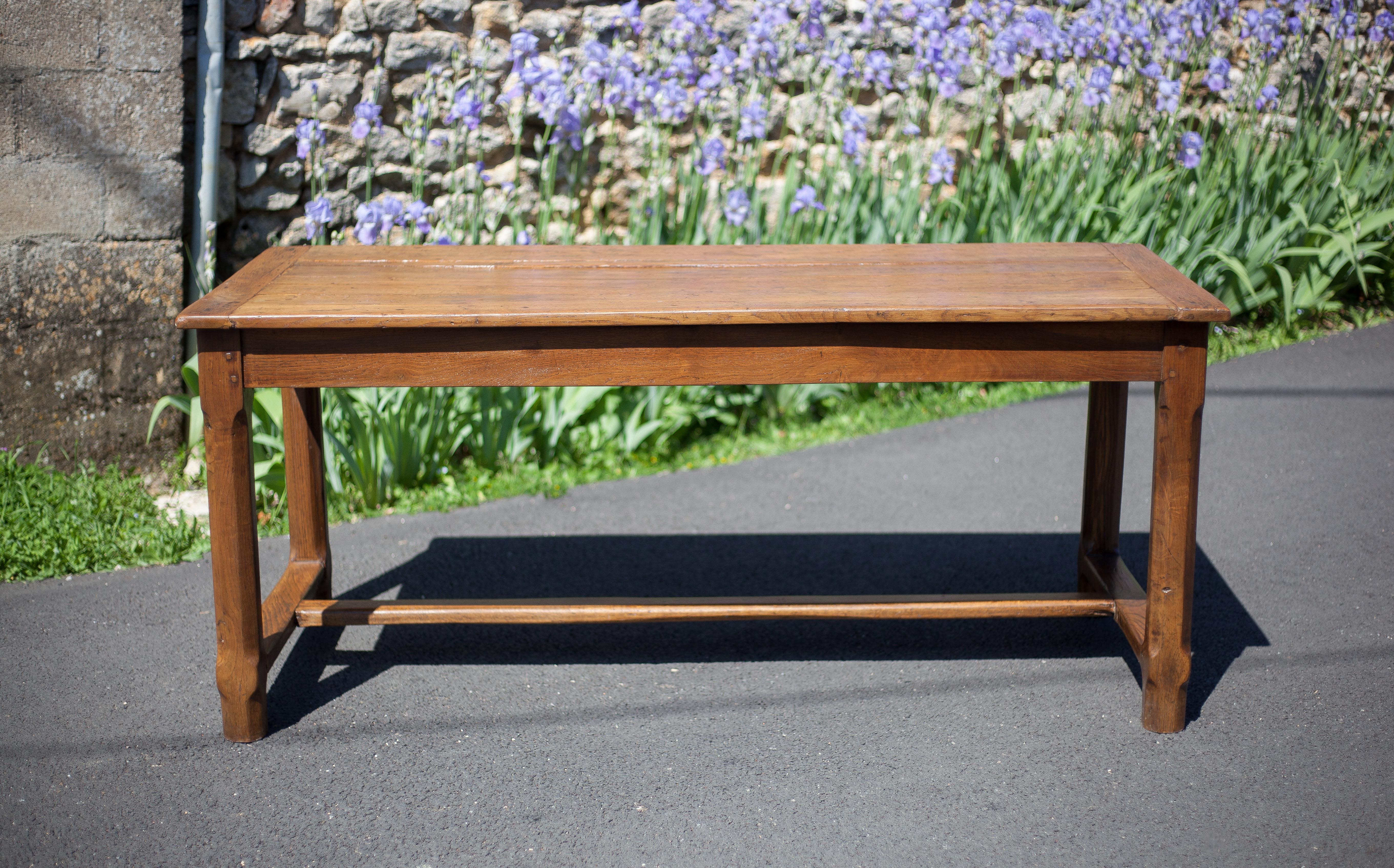 Wood farmhouse table, antique wood table, dining table, table with drawer, kitchen, countryside