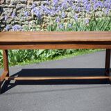 Wood farmhouse table, antique wood table, dining table, table with drawer, kitchen, countryside