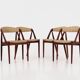 Set of four teak chairs, Danish design, 1970s, designer: Kai Kristiansen