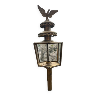 Copper cab lantern wall light