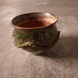 Cache pot, glazed earthenware pot