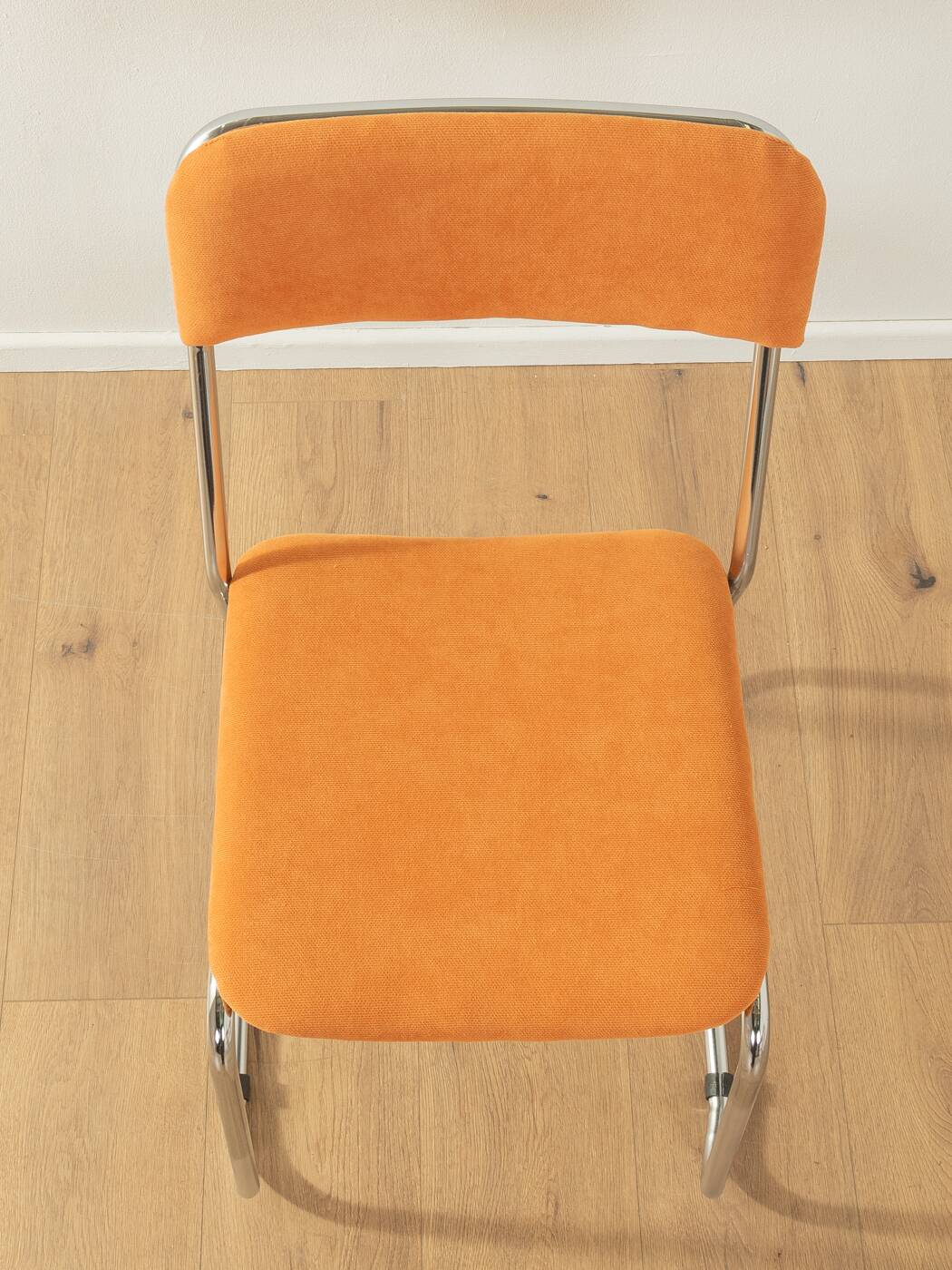 Classic chairs from the 1970s with chrome-plated stainless steel frame, set of 4