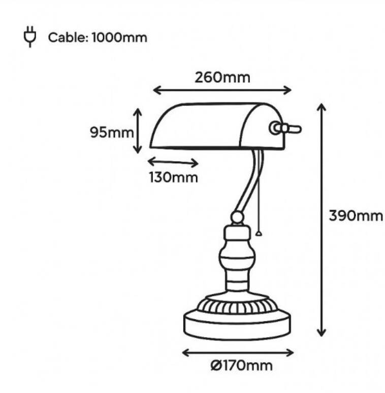 Banker's lamp - clerk