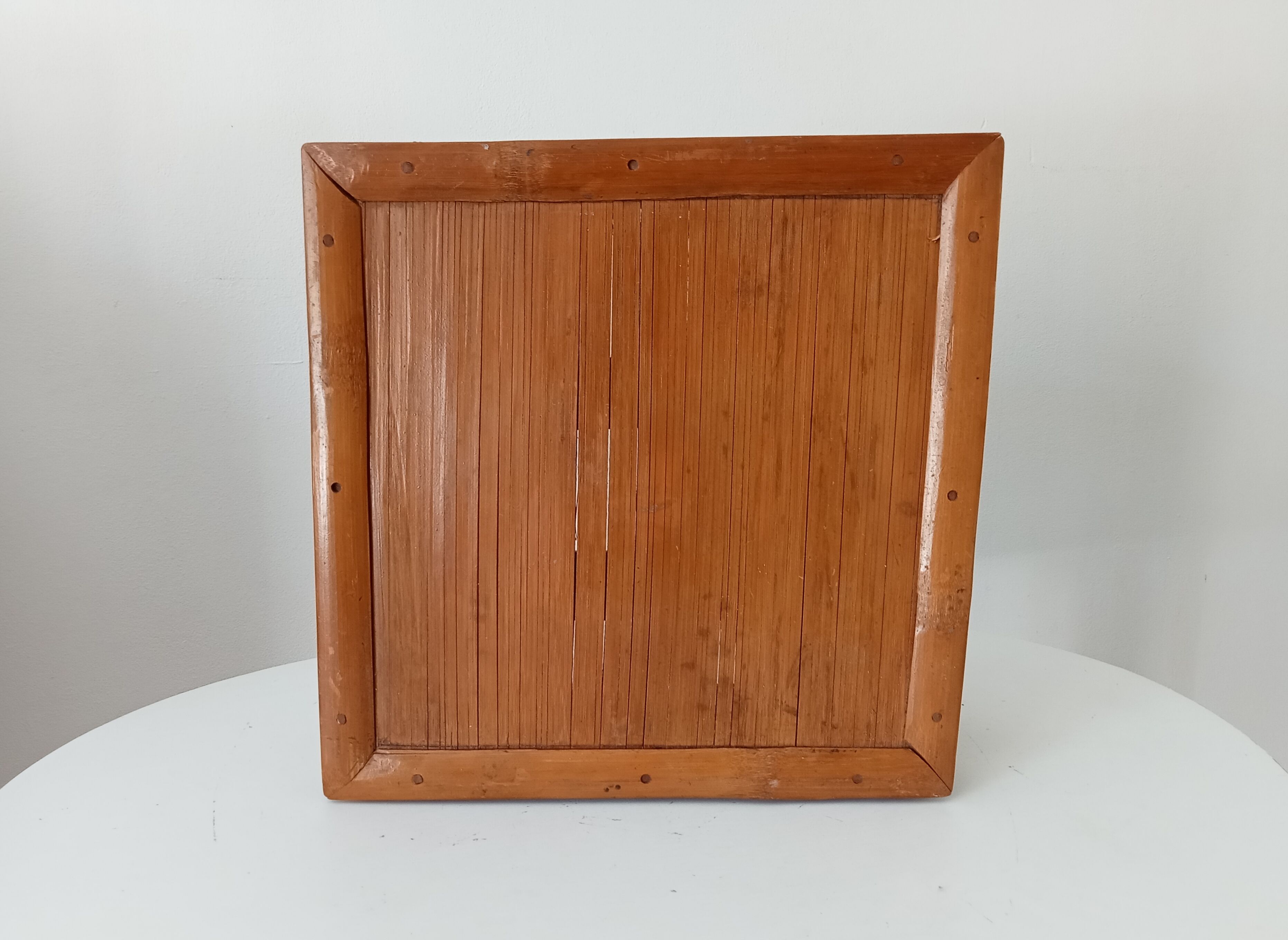 Vintage bamboo bedside table from the 70s.