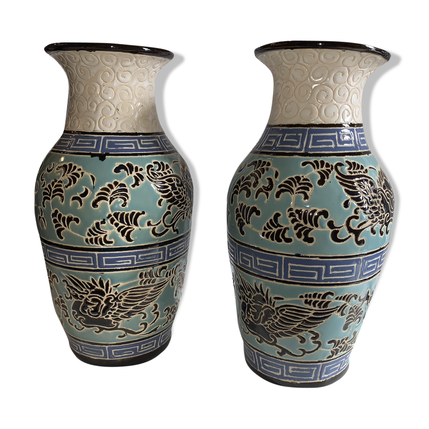 Pair of Art Deco Kéramis vases