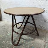 Table basse ronde en rotin
