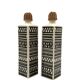 Mid-century set of 2 ceramic bottles, Staffel Limburg Germany, 1960s
