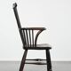Antique English Windsor chair from the 18th century with spindled backrest
