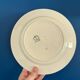 Set of 8 Badonviller France Earthenware Flat Plates, Boran Vintage Model