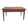 Ancienne table de ferme en bois massif à deux tiroirs