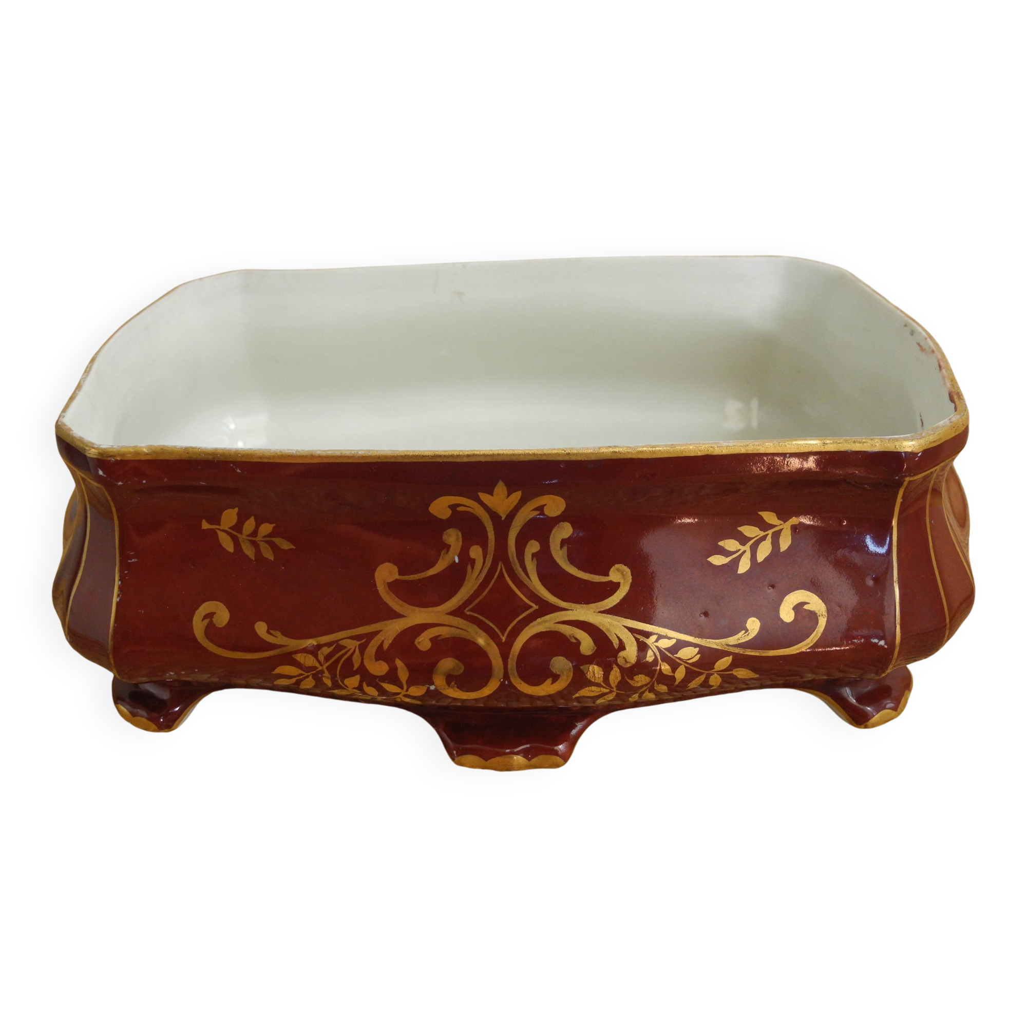 old french earthenware planter 40s