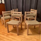Set of five Thorsø Stolefabrik chairs, Denmark, 1970s.