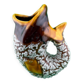 Pichet carafe à Eau Poisson Vintage -Céramique Style Vallauris Fat Lava