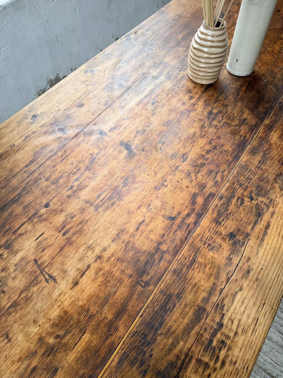 Monastery-style farmhouse table, pine, 210cm