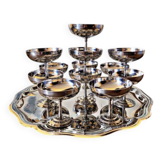 Letang Remy stainless steel ice cream cups (12 cups + tray)