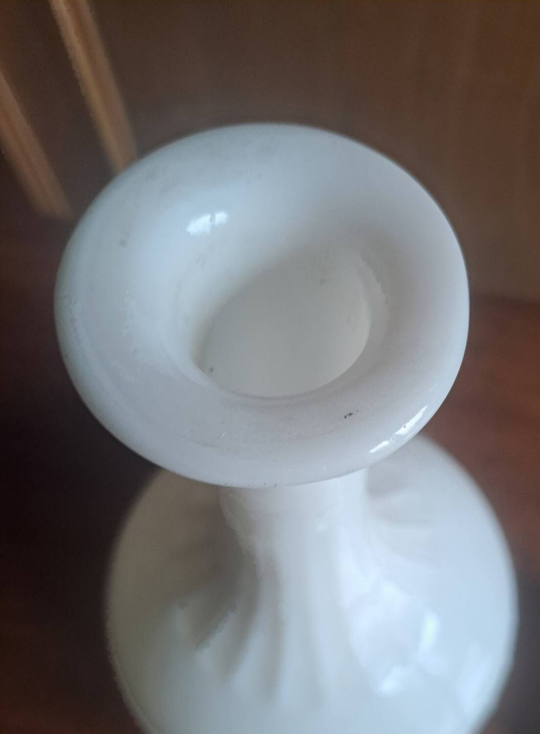 White opaline carafe