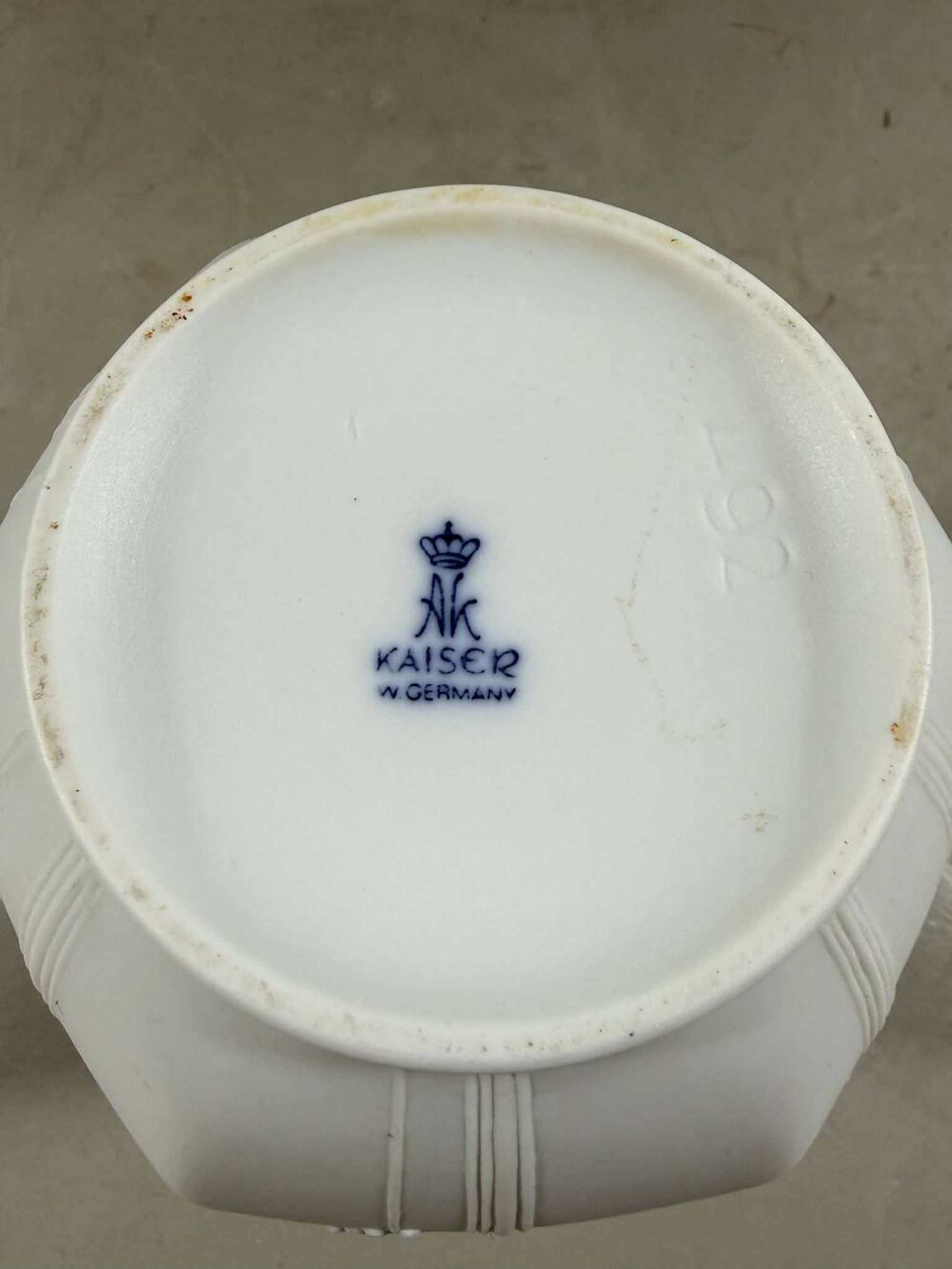 AK Kaiser white bisque porcelain vase 1960’s