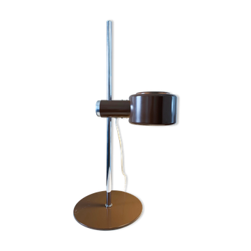 Piccolo brown and chrome table lamp by Lyfa Of Denmark, 1970s