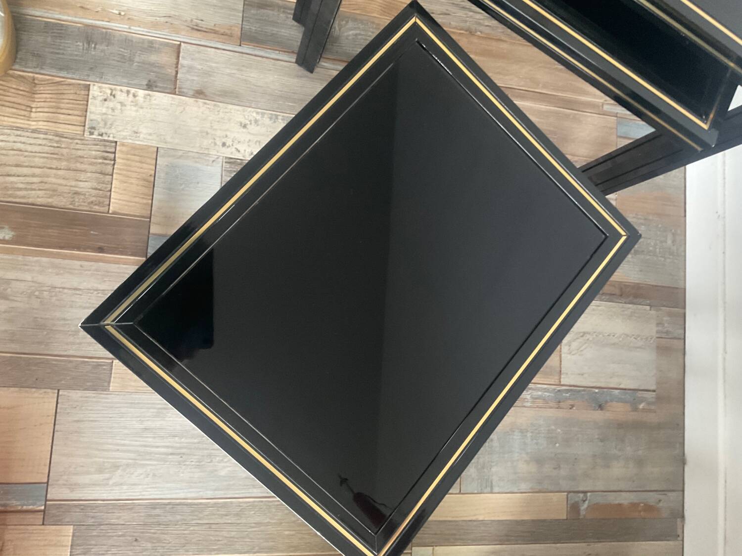 Trio of Pierre Vandel nesting tables from the 70s-80s