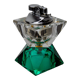 Lighter faceted by Seguso, green and transparent murano glass, Italy, 1970