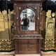 Walnut wardrobe Napoleon III style