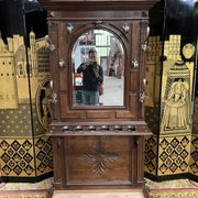 Walnut wardrobe Napoleon III style