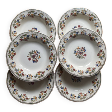 Gien - set of 6 hollow dishes